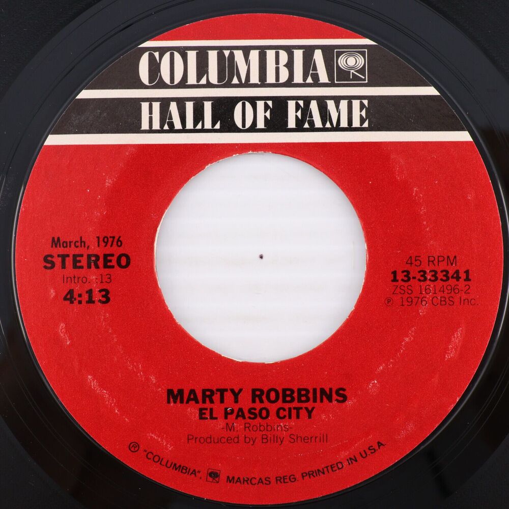 Marty Robbins – El Paso City / Among My Souvenirs Reissue 45rpm Record 13-33341